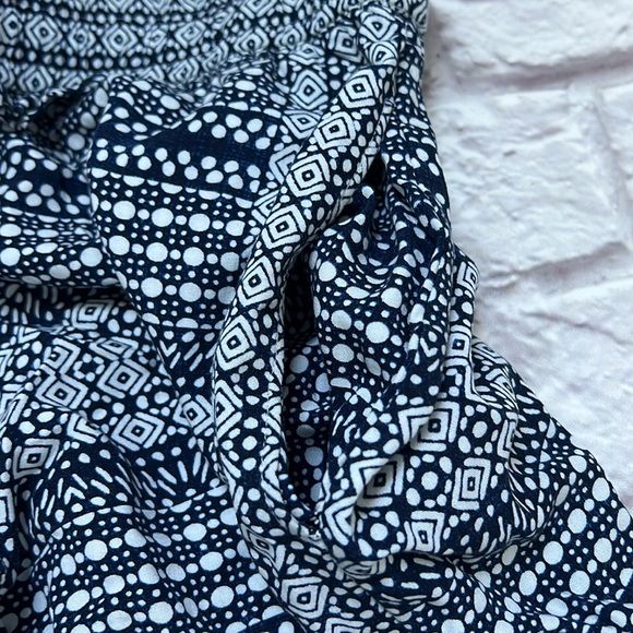 Tommy Bahama women’s casual wide leg pants navy blue & white - Picture 6 of 9